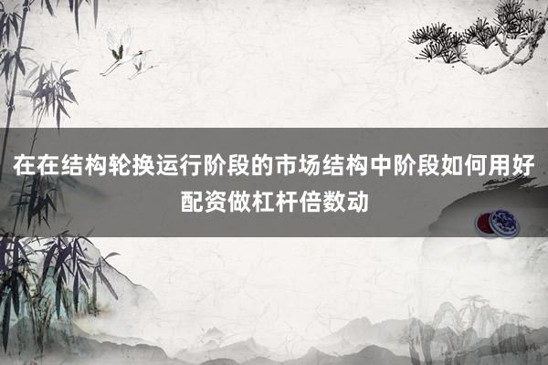 在在结构轮换运行阶段的市场结构中阶段如何用好配资做杠杆倍数动